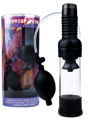 Vibrierende Penispumpe - The Power Pump Black