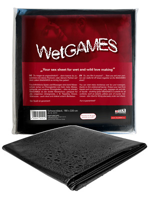 WetGAMES Sex-Laken - Schwarz 180x220 cm