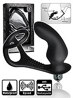 10 Speed RO-Zen Pro Prostata Massager mit Penis- und Hodenring