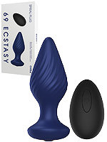 69 Ecstasy Spiral Plug Blue