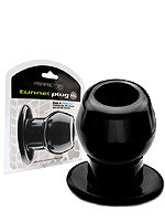 Ass Tunnel Plug schwarz - Extra Large