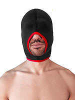 Brutus Blind Neoprene Face Fucker Hood - Schwarz/Rot