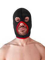 Brutus Neoprene Face Fucker Hood - Schwarz/Rot