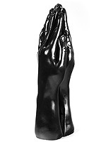 Dark Crystal Black Double Hand Dildo DC25
