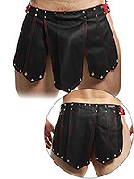 DNGEON Roman Skirt - Schwarz/Rot