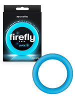 Firefly - Glow in the Dark Cockring Blue - Large