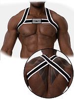 Harness Bottom - Schwarz/Weiss