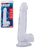 Hi-Rubber 7.7 Inch Dildo Clear