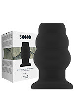 Hollow Tunnel Butt Plug 3 inch schwarz - SONO No.49