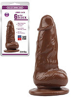 Jumbo Jack 6 inch Dildo Brown