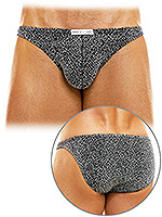 King Cheetah Low Cut Brief - Gun Metal