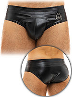 Leather Brief - Schwarz