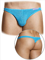 Micro Knit Thong - Blau