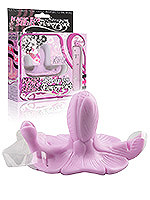 Mini Strapon Vibrator Flowery Cock - Lila