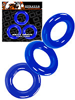 Oxballs Willy Cockring Triple Set Blau