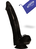 Penis Dildo Push Black 6.7 inch with Suction Cup