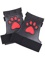 Puppy Play Padded Palm Gloves - Rot