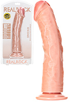 RealRock - Dildo 10 inch ohne Hoden - Curved Ultra Skin