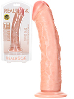 RealRock - Dildo 7 inch ohne Hoden - Curved Ultra Skin