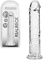 RealRock - Dildo 8 inch ohne Hoden - Crystal Clear